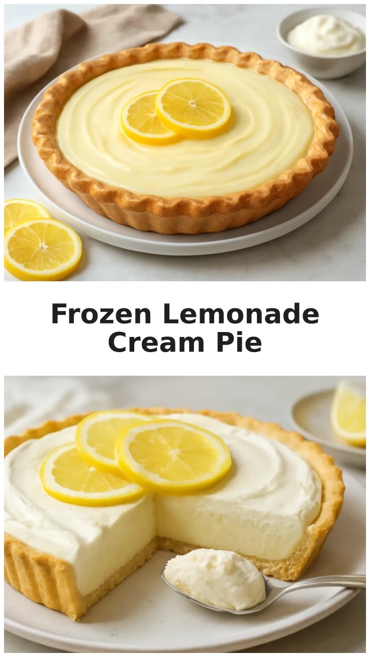 Refreshing Frozen Lemonade Cream Pie 3 Refreshing Frozen Lemonade Cream Pie Recipe for Summer Celebrations
