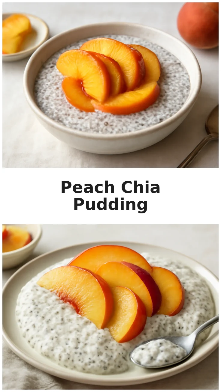 Fresh Peach Chia Overnight Pudding with juicy peaches 3 Fresh Peach Chia Overnight Pudding with Juicy Peaches