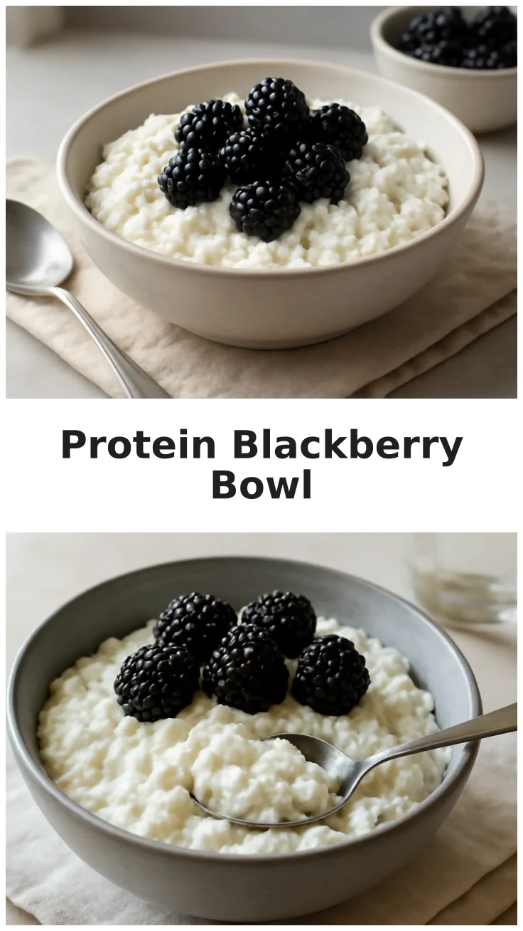 Creamy High Protein Blackberry Cottage Cheese Bowl for breakfast 3 Creamy High Protein Blackberry Cottage Cheese Bowl for Breakfast