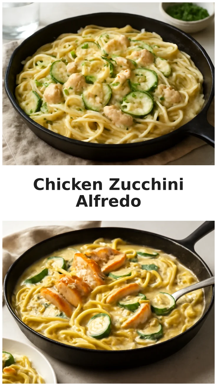 Flavorful Chicken Zucchini Alfredo Pasta Skillet for weeknight dinners 3 Flavorful Chicken Zucchini Alfredo Pasta Skillet for Easy Dinners