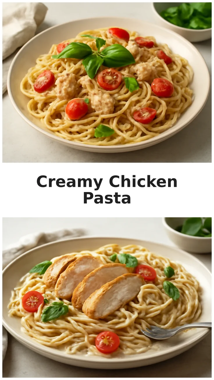 Creamy Tomato Basil Chicken Pasta for an easy family dinner 3 Creamy Tomato Basil Chicken Pasta for a Family Dinner