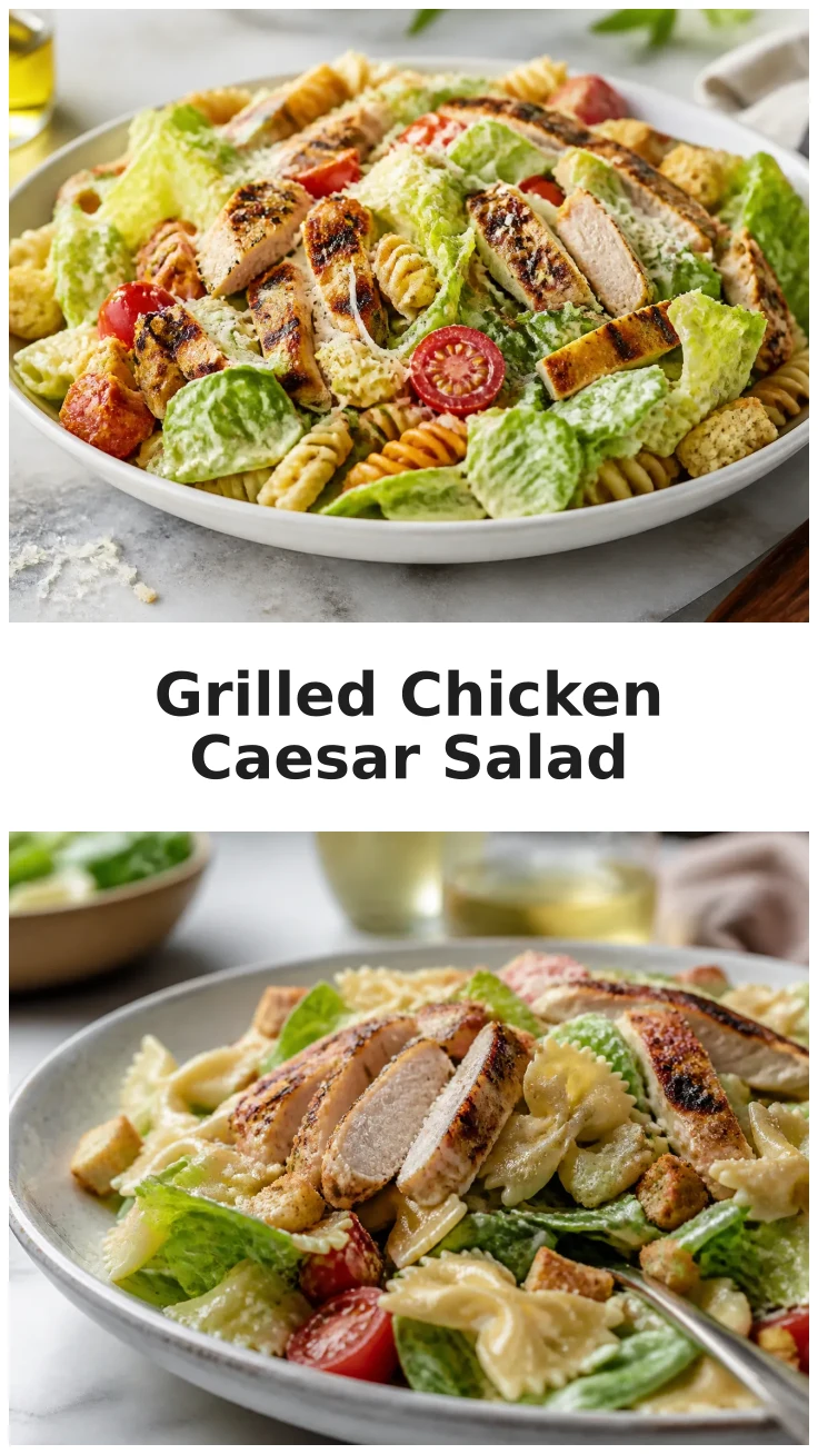 Flavorful Grilled Chicken Caesar Pasta Salad for Easy Lunches Flavorful Grilled Chicken Caesar Pasta Salad for Easy Lunches