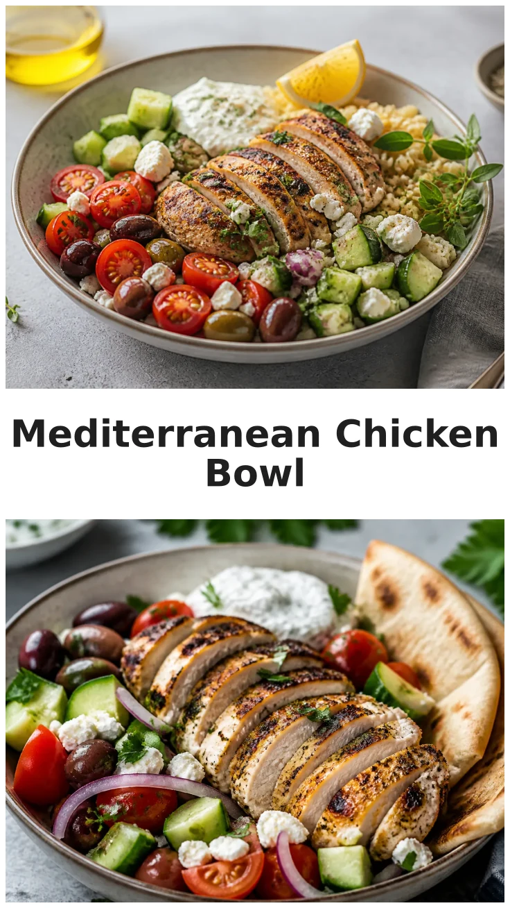 Flavorful Mediterranean Greek Chicken Bowl for Healthy Meal Prep Flavorful Mediterranean Greek Chicken Bowl for Healthy Meal Prep