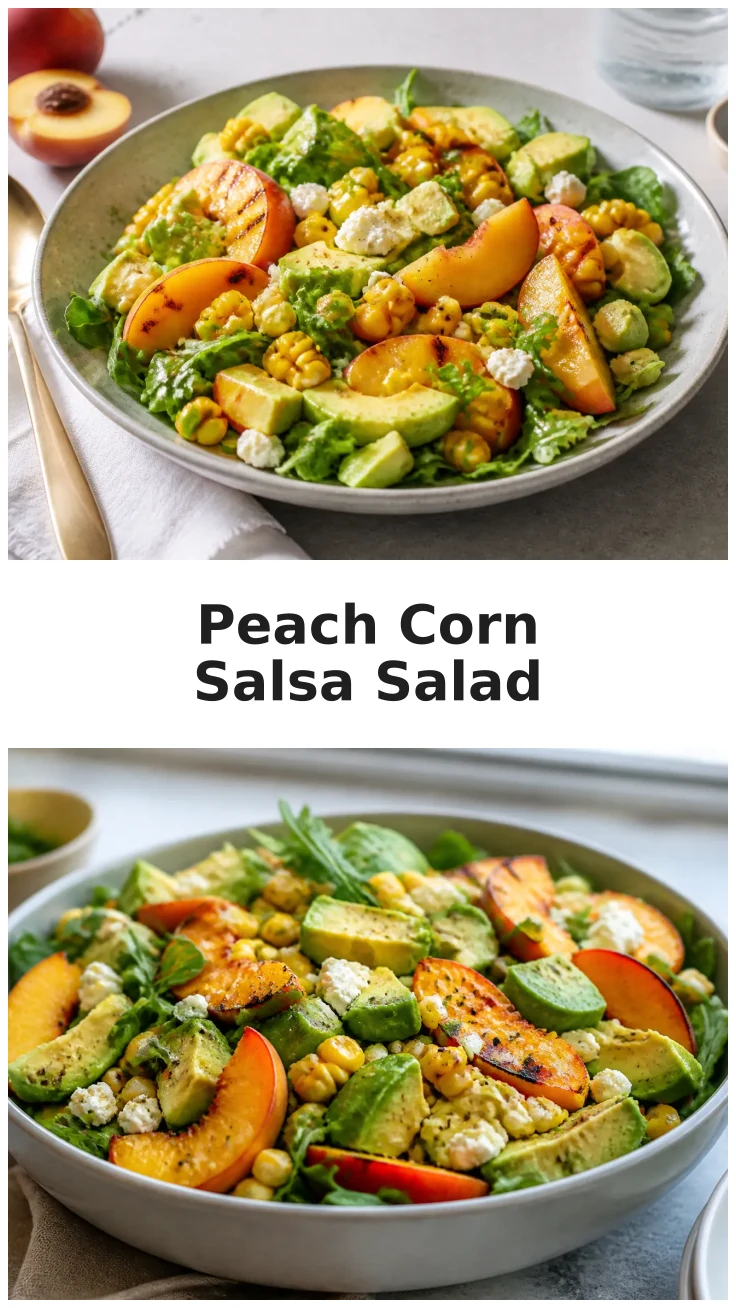 Colorful Peach Corn Avocado Salsa Salad Recipe for Summer Gatherings Colorful Peach Corn Avocado Salsa Salad Recipe for Summer Gatherings
