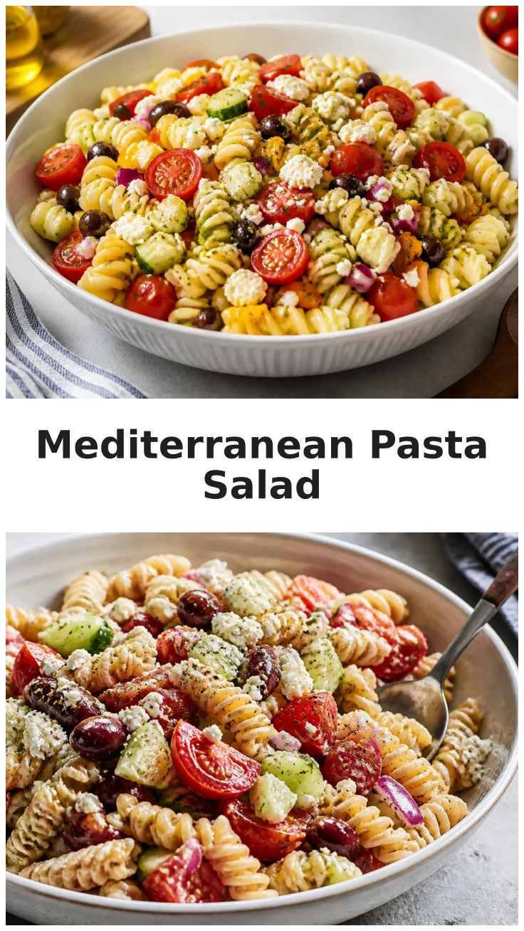 Flavorful Mediterranean Loaded Pasta Salad for Summer Gatherings Flavorful Mediterranean Loaded Pasta Salad for Summer Gatherings