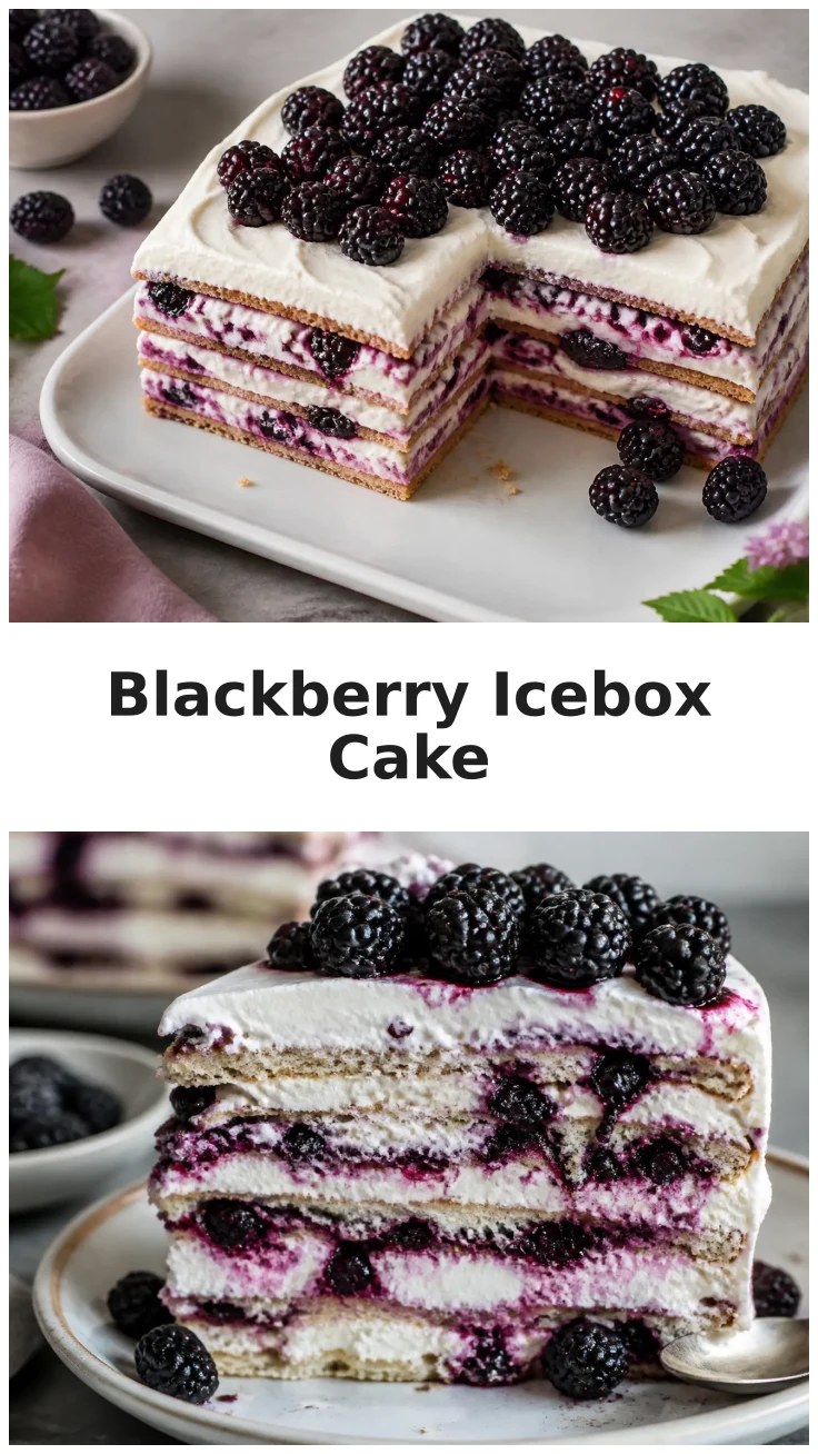Refreshing Blackberry Icebox Cake for Summer Gatherings Refreshing Blackberry Icebox Cake for Summer Gatherings