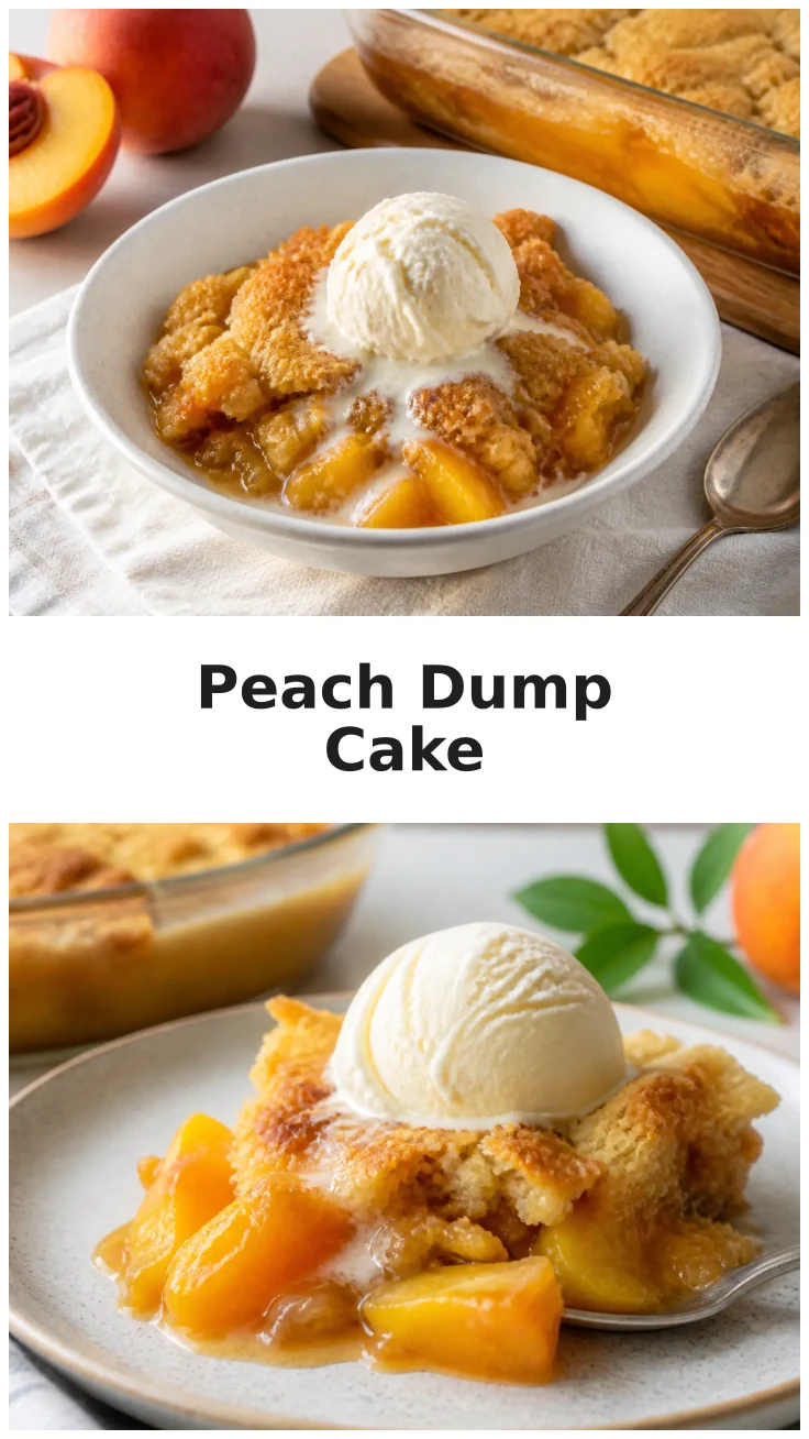 Buttery Peach Dump Cake Dessert for Summer Gatherings Buttery Peach Dump Cake Dessert for Summer Gatherings