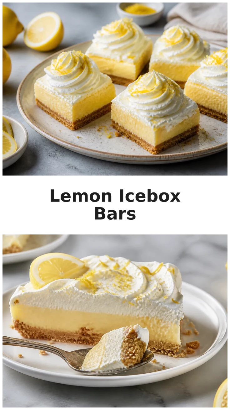Refreshing No Bake Lemon Icebox Bars for Summer Gatherings Refreshing No Bake Lemon Icebox Bars for Summer Gatherings