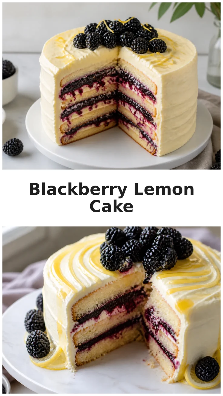Elegant Blackberry Lemon Layer Cake for Spring and Summer Celebrations Elegant Blackberry Lemon Layer Cake for Spring and Summer Celebrations