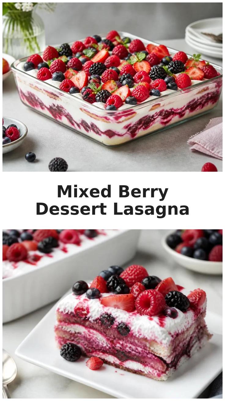 Refreshing Mixed Berry Dessert Lasagna for Summer Gatherings Refreshing Mixed Berry Dessert Lasagna for Summer Gatherings