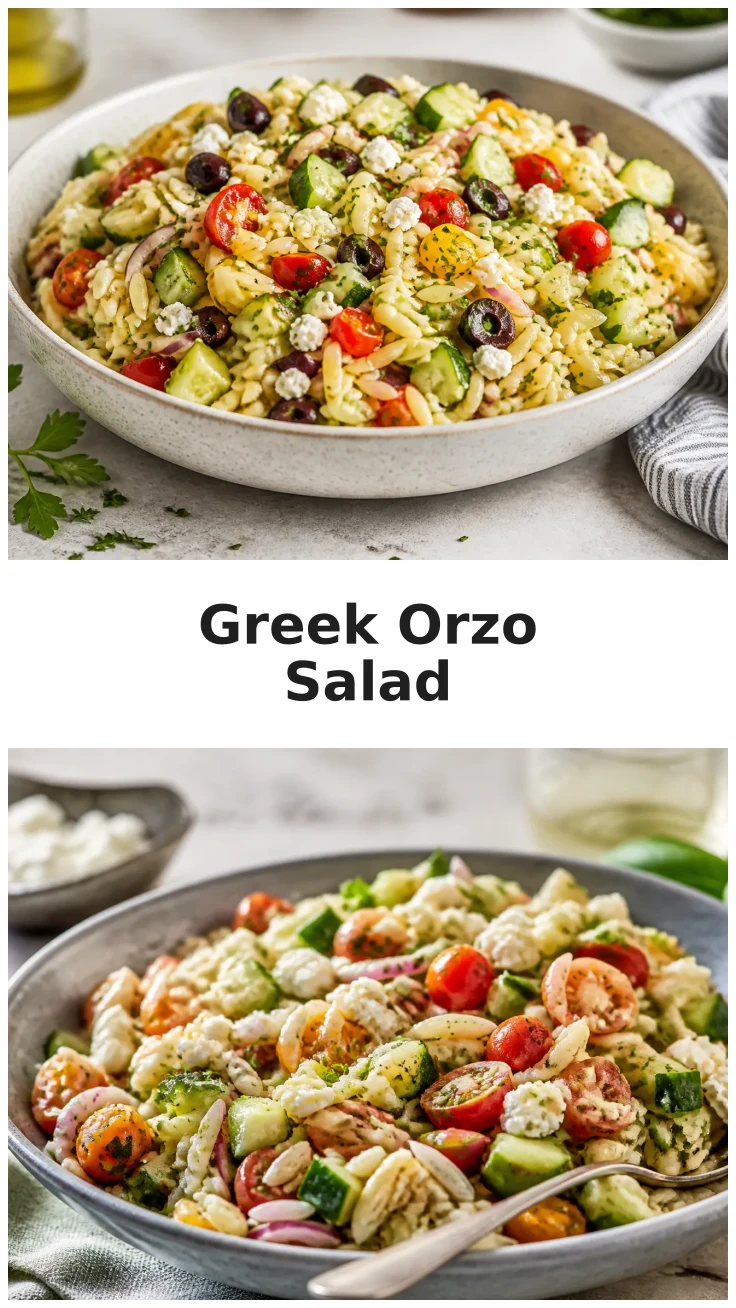 Vibrant Greek Orzo Pasta Salad Bowl for Every Occasion Vibrant Greek Orzo Pasta Salad Bowl for Every Occasion
