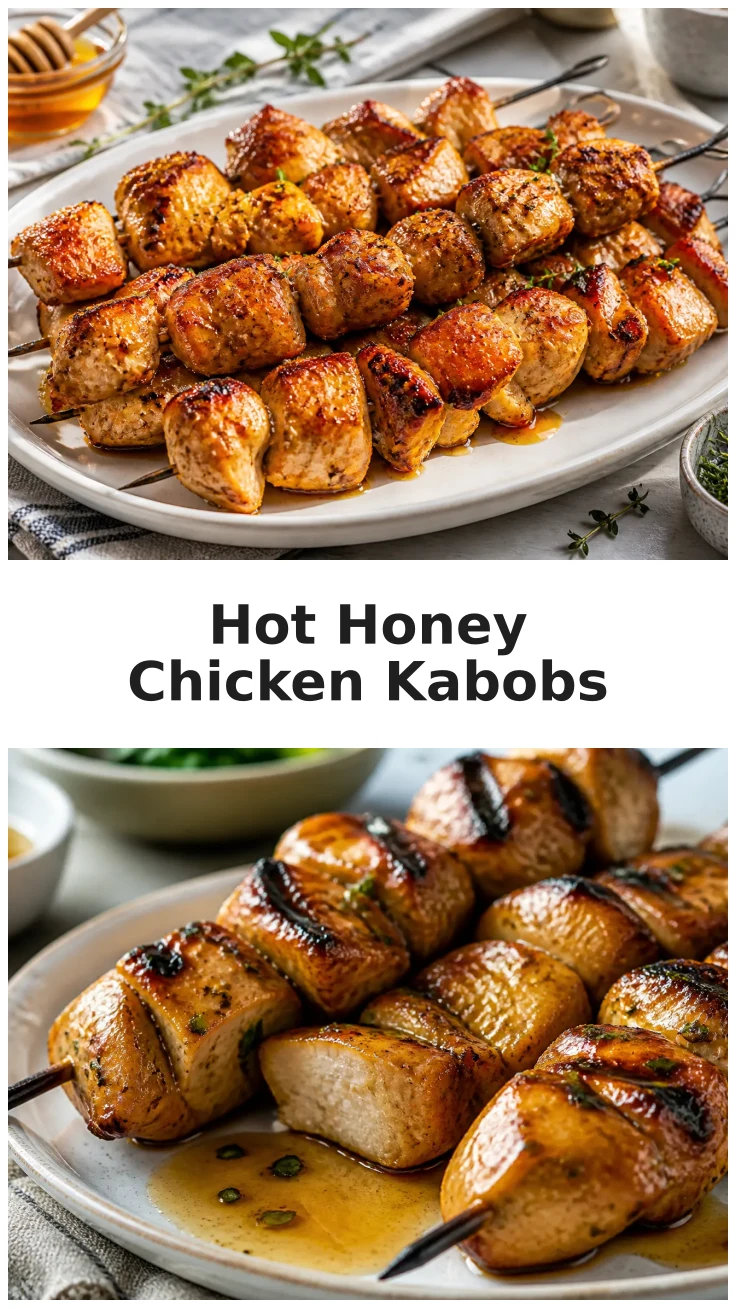 Golden Hot Honey Chicken Kabobs for Summer Cookouts Golden Hot Honey Chicken Kabobs for Summer Cookouts