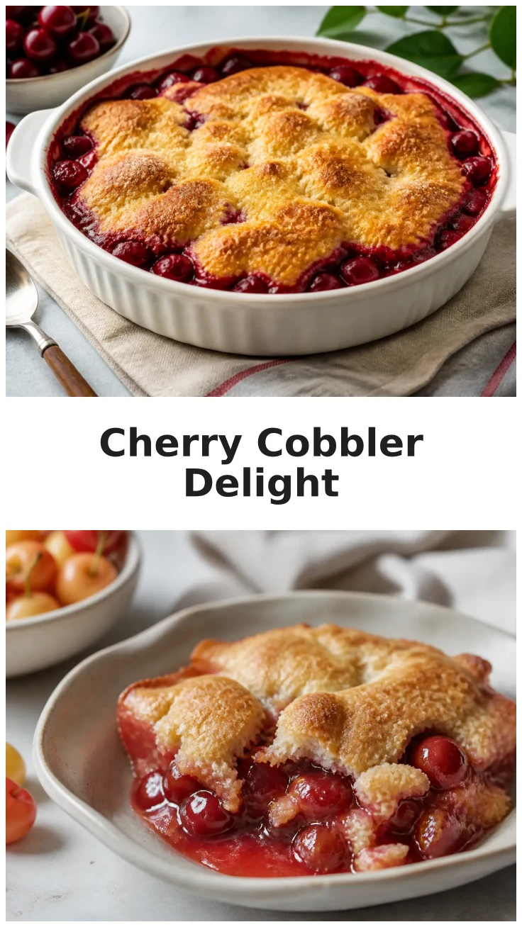 Golden Old Fashioned Cherry Cobbler for Gatherings Golden Old Fashioned Cherry Cobbler for Gatherings