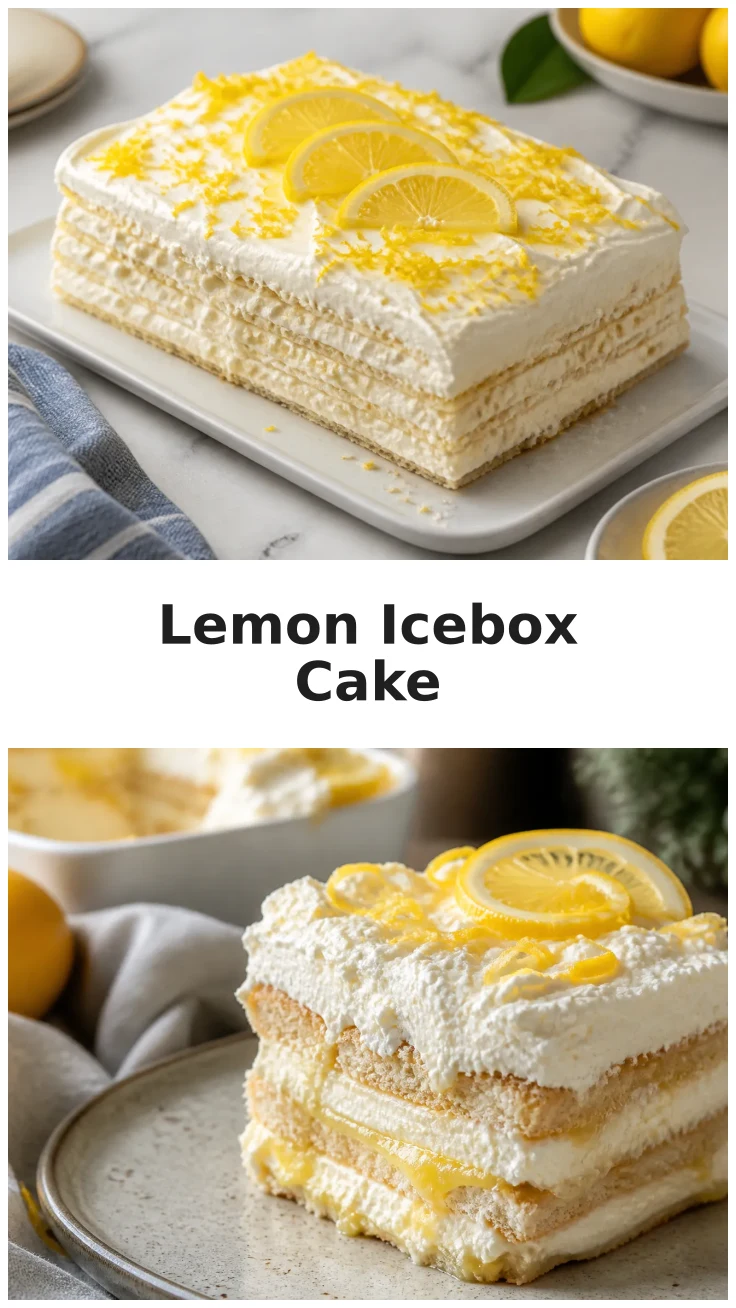 Fresh Lemon Icebox Cake with Creamy Layers Recipe Fresh Lemon Icebox Cake with Creamy Layers Recipe