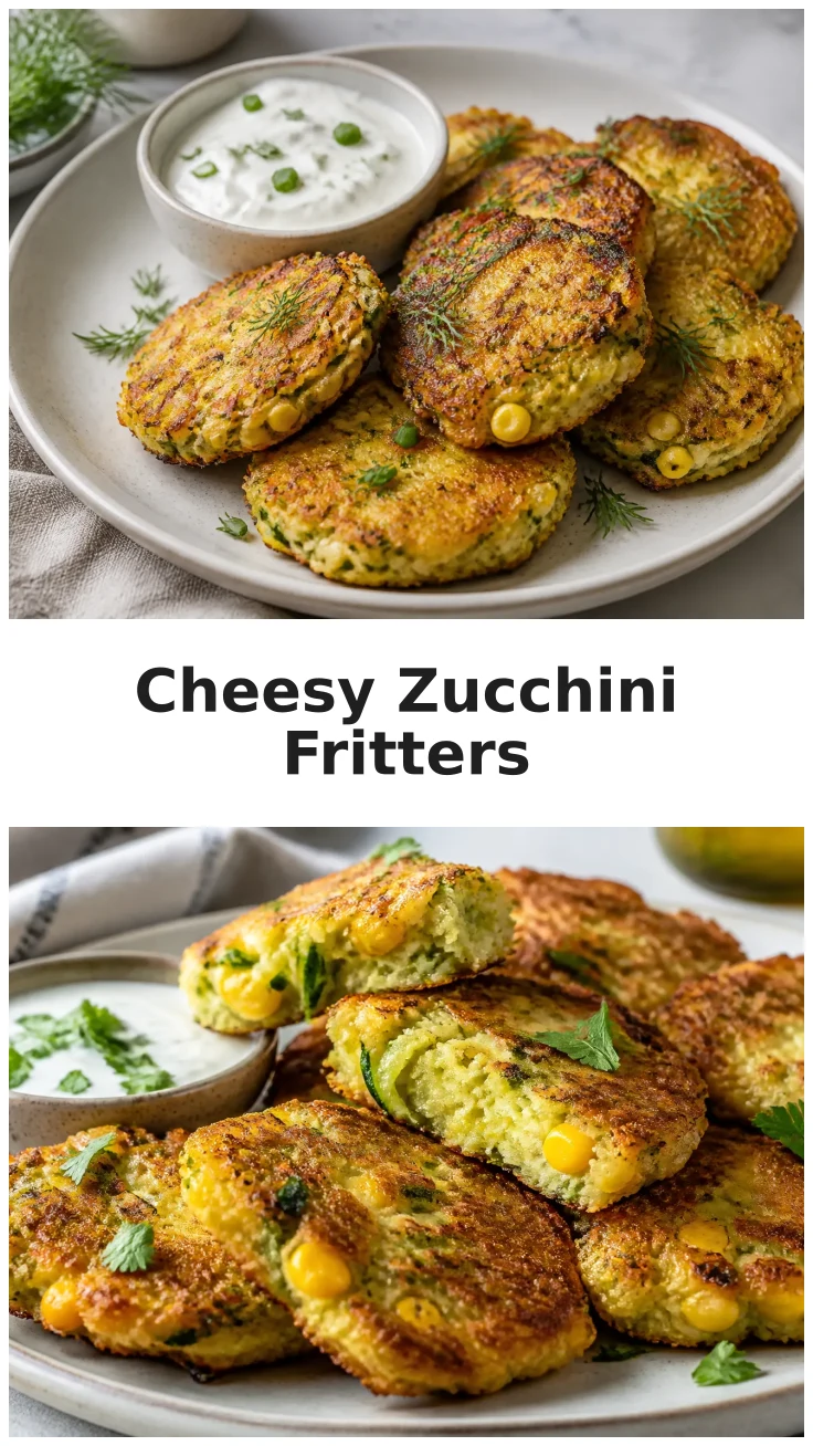 Golden Cheesy Zucchini Corn Fritters Recipe for Delicious Sides Golden Cheesy Zucchini Corn Fritters Recipe for Delicious Sides