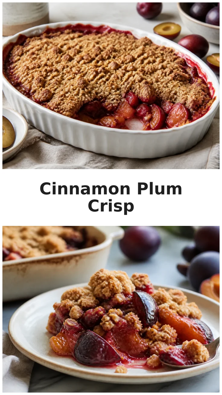 Warm Cinnamon Plum Crisp for Cozy Gatherings Warm Cinnamon Plum Crisp for Cozy Gatherings