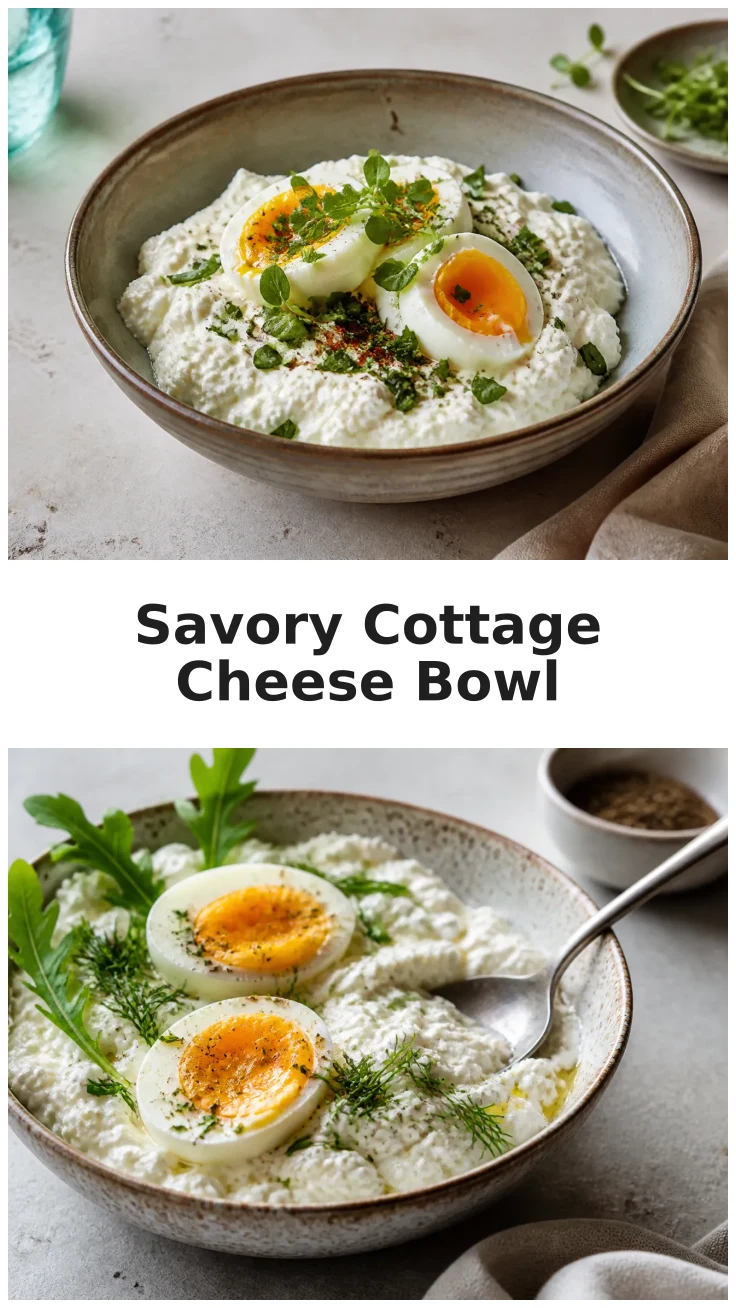Creamy Savory Cottage Cheese Egg Bowl Recipe for Breakfast Creamy Savory Cottage Cheese Egg Bowl Recipe for Breakfast