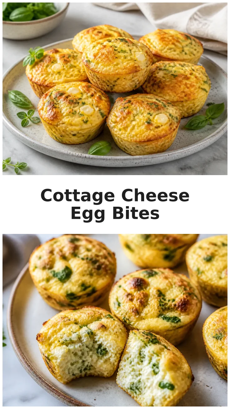 Fluffy Cottage Cheese Egg White Bites for Breakfast Fluffy Cottage Cheese Egg White Bites for Breakfast
