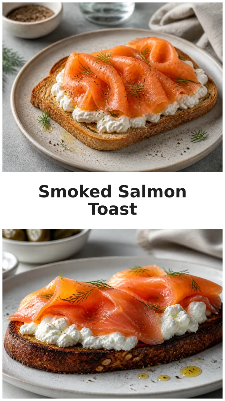 Fresh Smoked Salmon Cottage Cheese Toast for Breakfast Fresh Smoked Salmon Cottage Cheese Toast for Breakfast