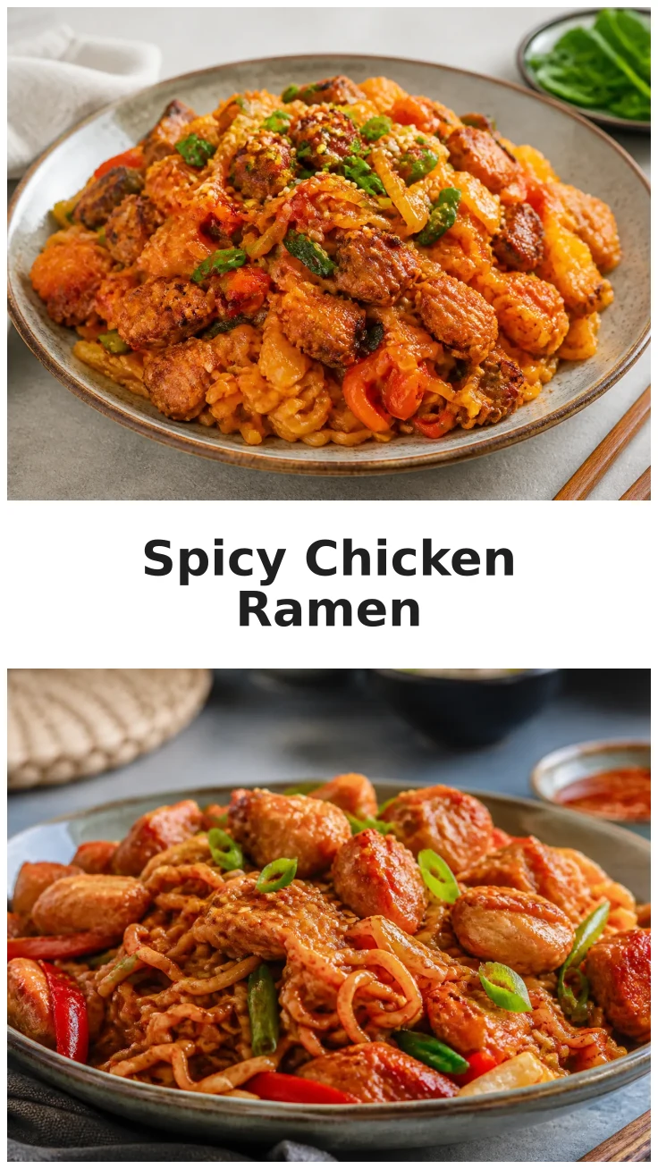 Spicy Buldak Chicken Ramen Stir Fry Recipe for Dinner Spicy Buldak Chicken Ramen Stir Fry Recipe for Dinner