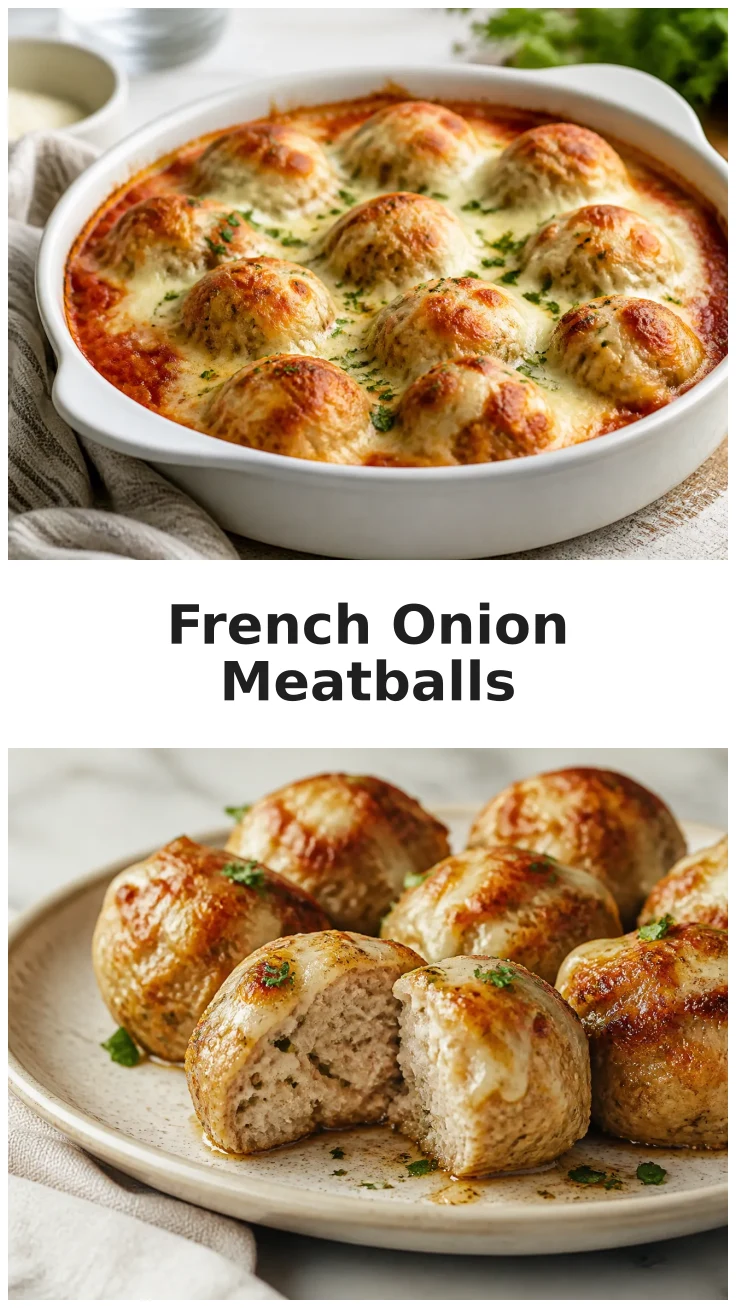 Juicy French Onion Chicken Meatballs Recipe for Dinner Juicy French Onion Chicken Meatballs Recipe for Dinner