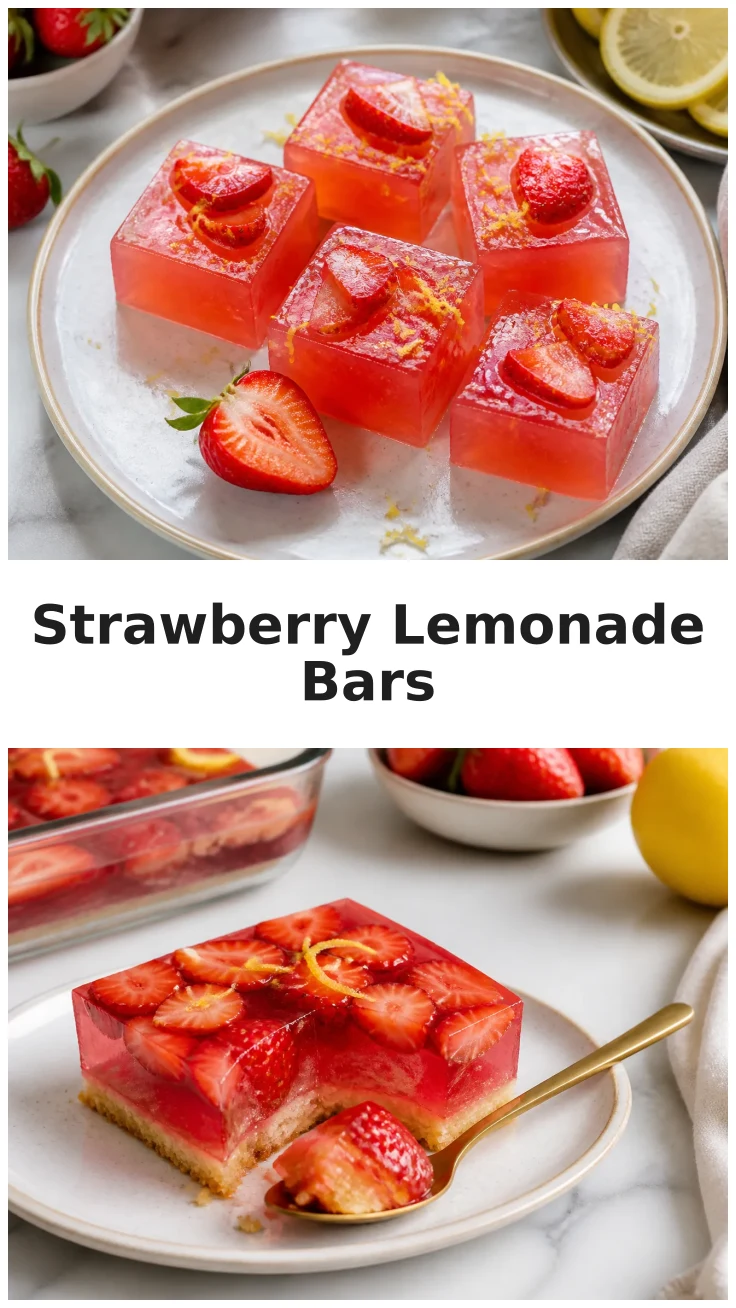 Fresh Strawberry Lemonade Jelly Bars Recipe to Delight Your Taste Buds Fresh Strawberry Lemonade Jelly Bars Recipe to Delight Your Taste Buds