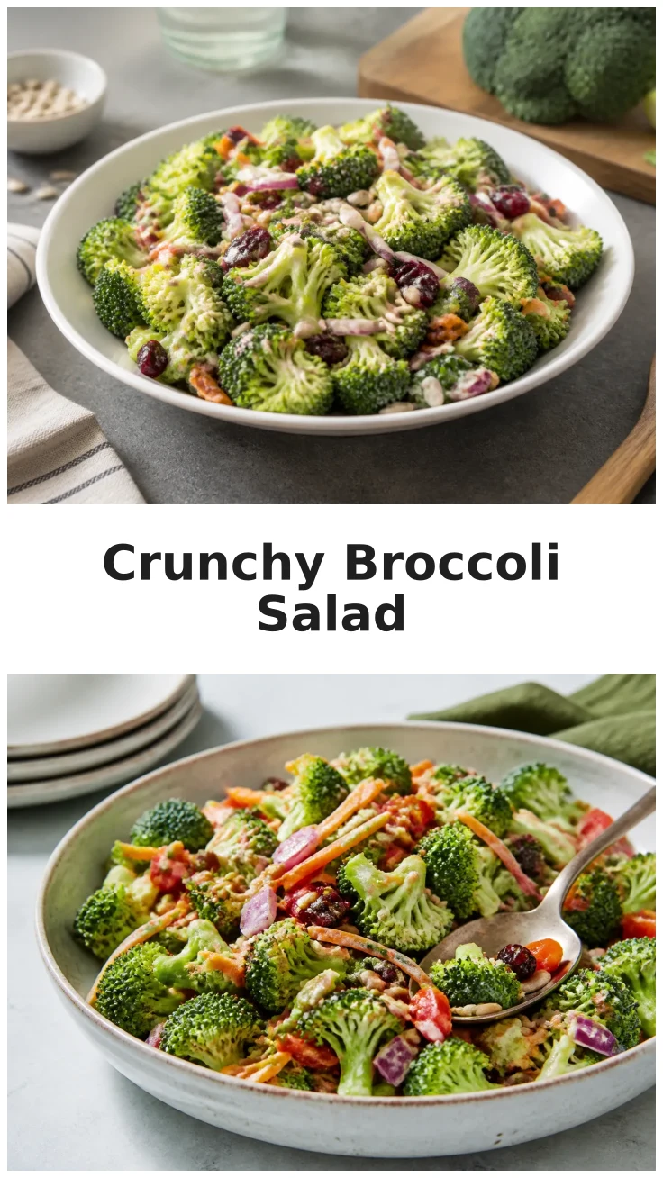 Fresh Broccoli Crunch Salad with Sunflower Seeds Recipe Fresh Broccoli Crunch Salad with Sunflower Seeds Recipe