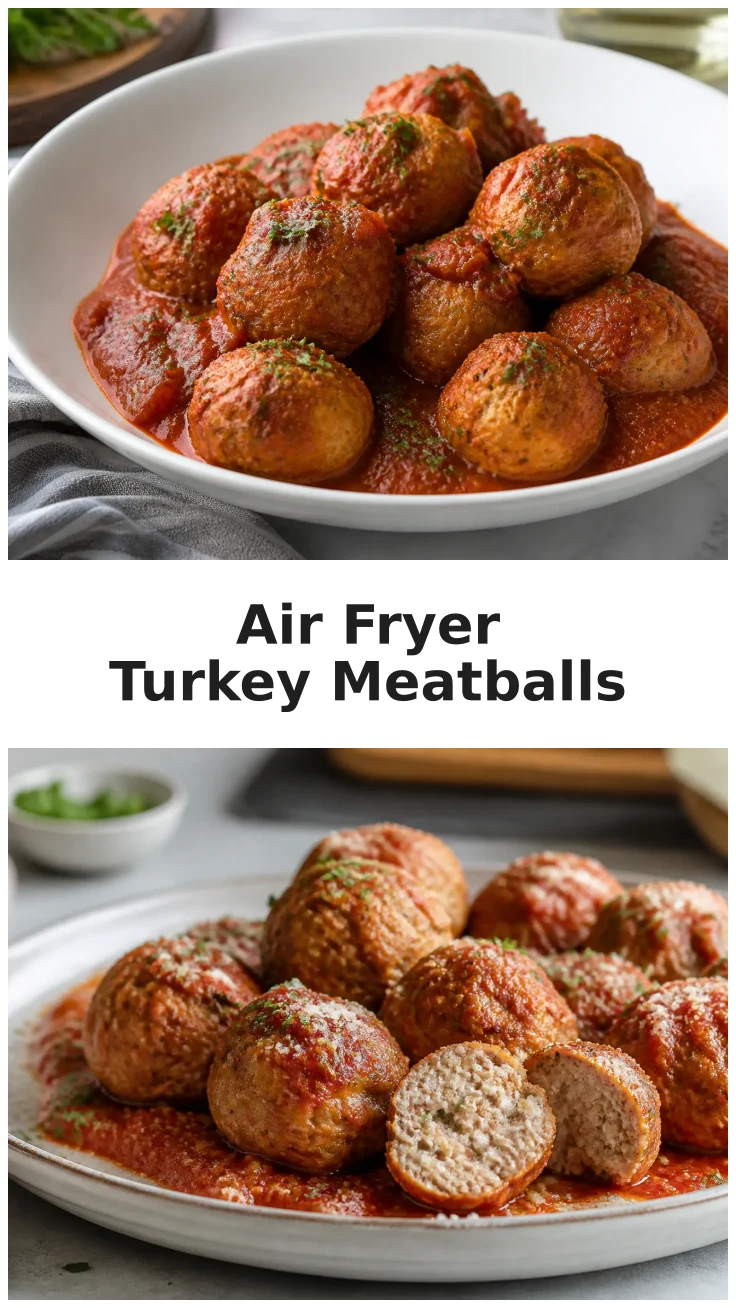 Juicy Air Fryer Turkey Meatballs for Easy Dinners Juicy Air Fryer Turkey Meatballs for Easy Dinners