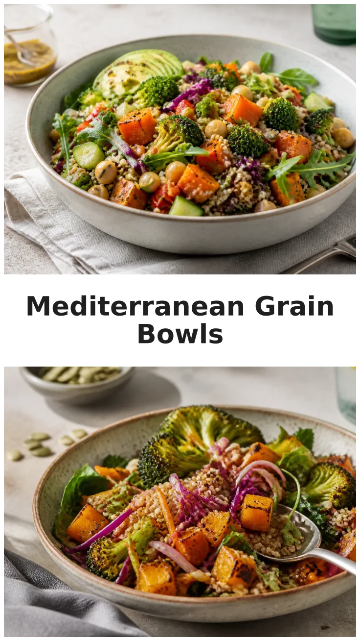 Fresh High Fiber Mediterranean Grain Bowls for Healthy Meals Fresh High Fiber Mediterranean Grain Bowls for Healthy Meals