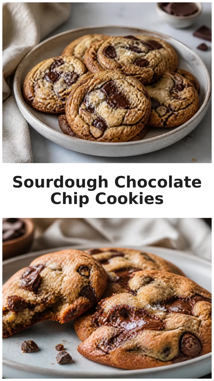 Brown Butter Sourdough Chocolate Chip Cookies Recipe Brown Butter Sourdough Chocolate Chip Cookies Recipe