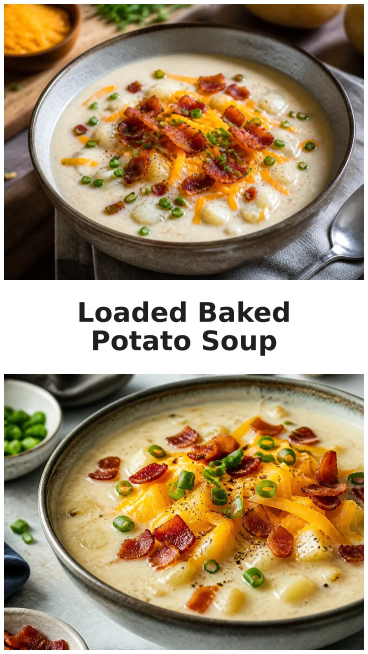 Creamy Loaded Baked Potato Soup Recipe for Cozy Nights Creamy Loaded Baked Potato Soup Recipe for Cozy Nights