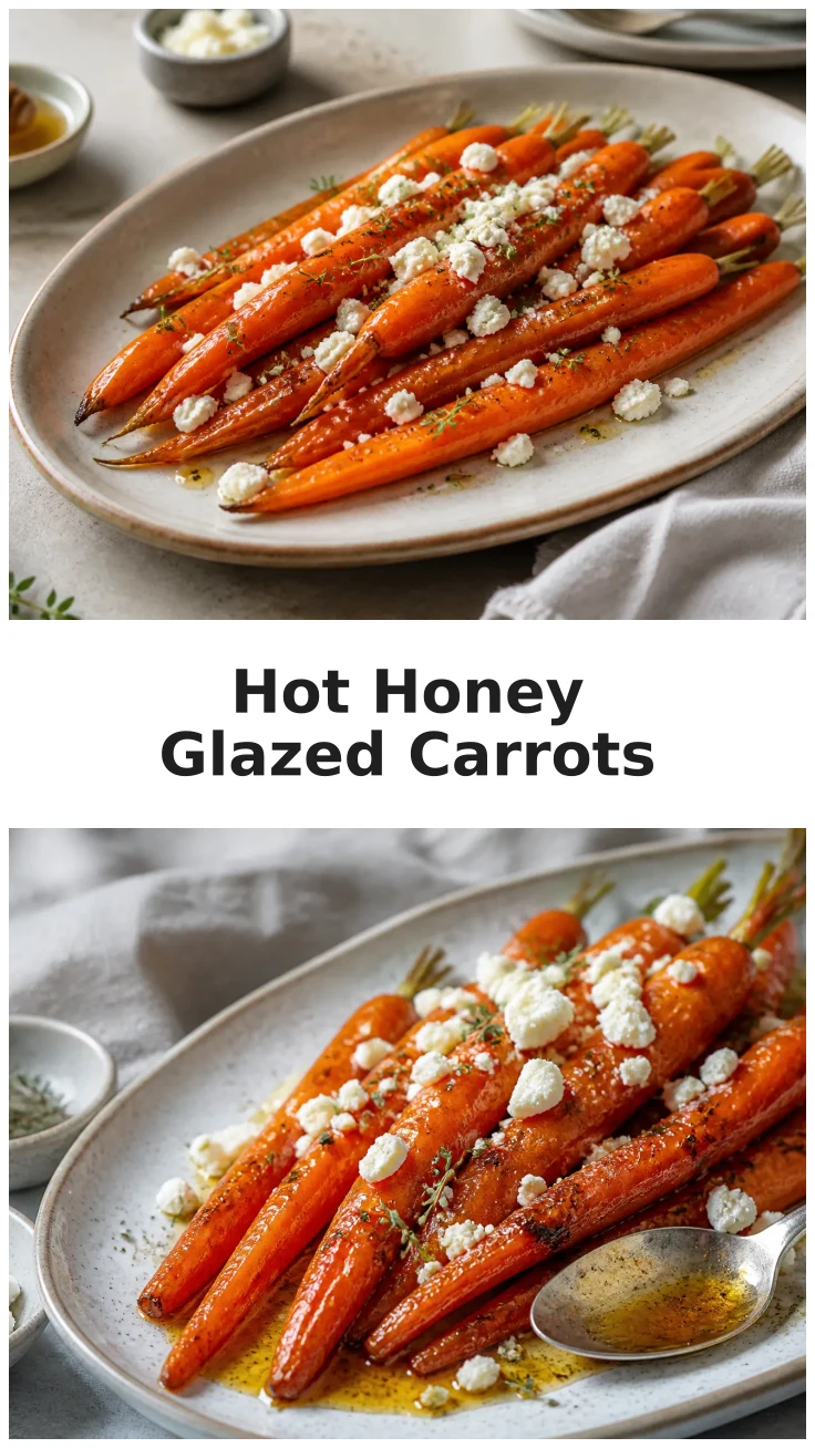 Sweet & Spicy Hot Honey Glazed Carrots with Feta Sweet & Spicy Hot Honey Glazed Carrots with Feta