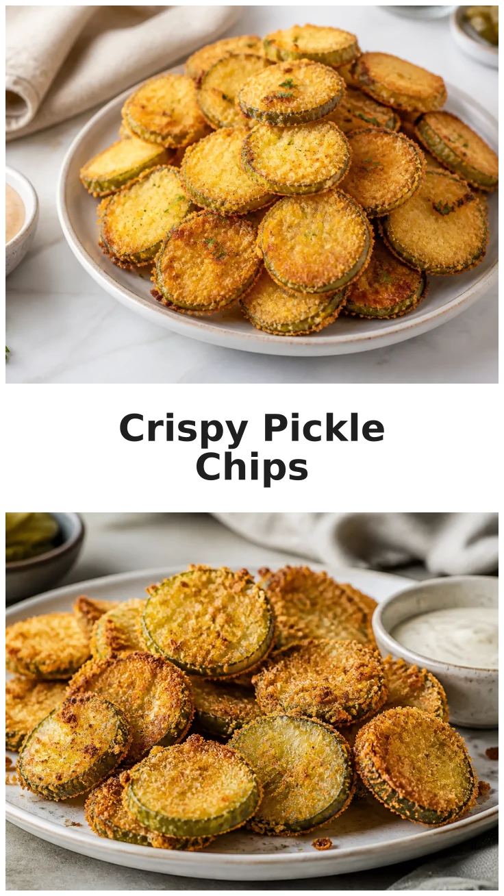 Golden Parmesan Air Fryer Pickle Chips Recipe Golden Parmesan Air Fryer Pickle Chips Recipe