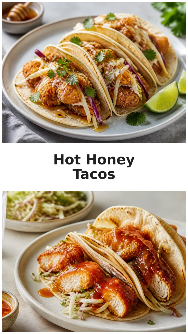 Golden Crispy Hot Honey Smash Chicken Tacos Recipe Golden Crispy Hot Honey Smash Chicken Tacos Recipe