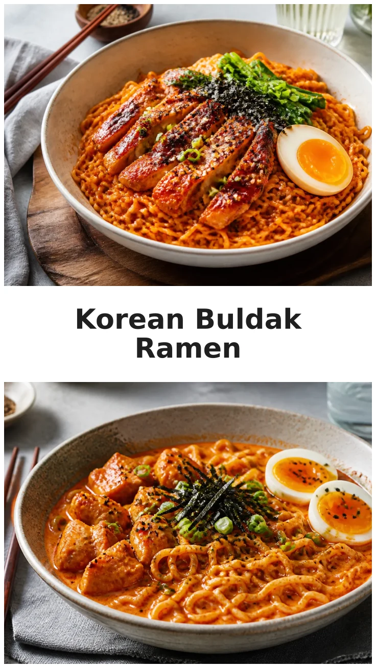 Spicy Fiery Korean Buldak Chicken Ramen Recipe Spicy Fiery Korean Buldak Chicken Ramen Recipe
