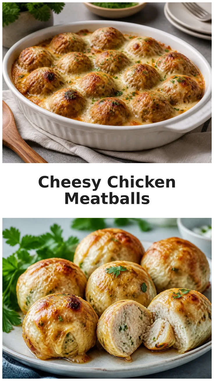 Golden Cheesy French Onion Chicken Meatballs Recipe Golden Cheesy French Onion Chicken Meatballs Recipe