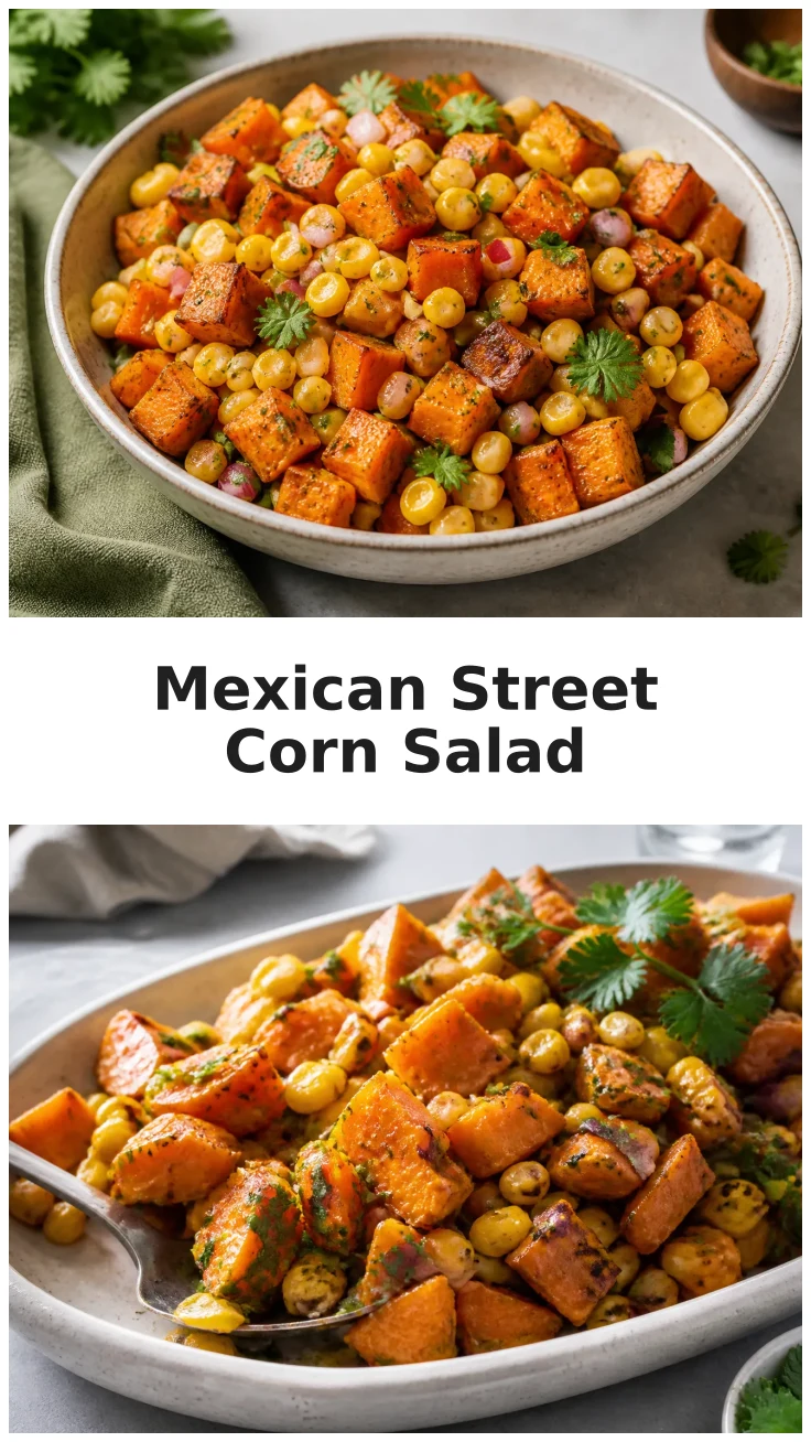 Colorful Mexican Street Corn Sweet Potato Salad Recipe Colorful Mexican Street Corn Sweet Potato Salad Recipe