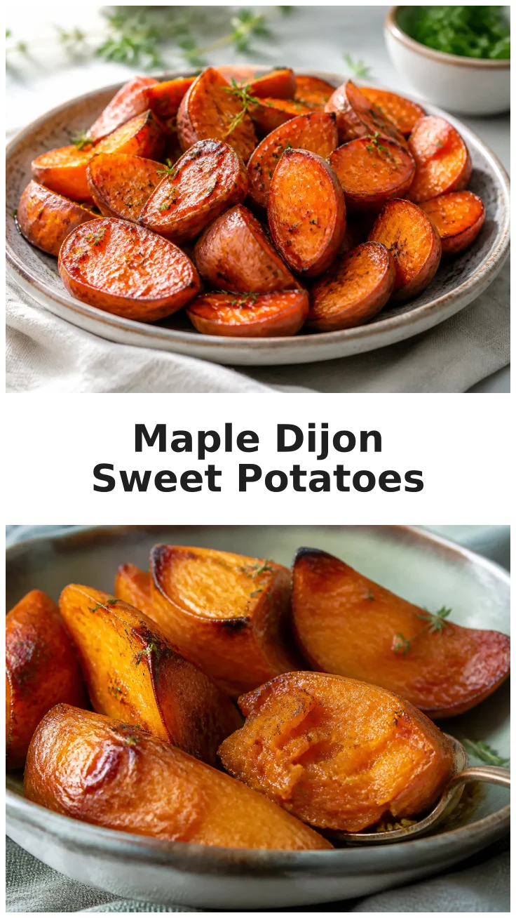 Caramelized Maple Dijon Sweet Potatoes Recipe for Fall Caramelized Maple Dijon Sweet Potatoes Recipe for Fall
