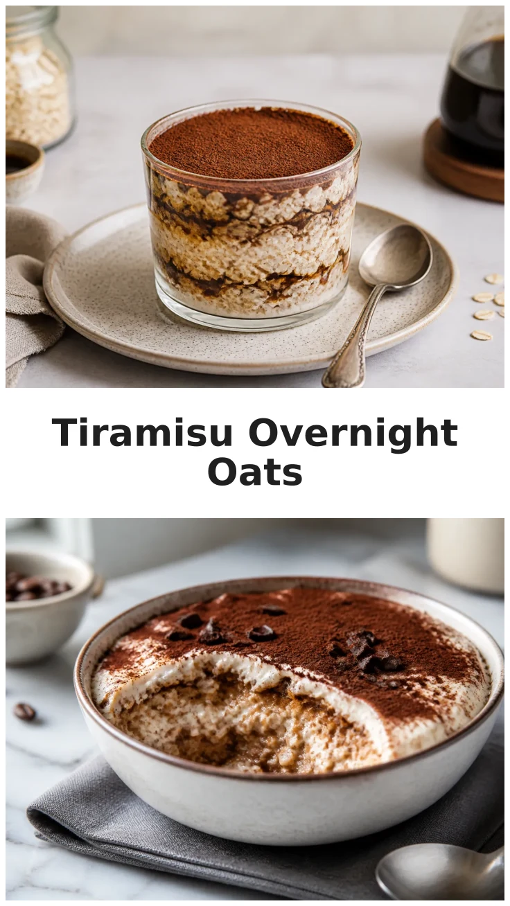 Rich Protein Tiramisu Overnight Oatmeal Recipe Rich Protein Tiramisu Overnight Oatmeal Recipe