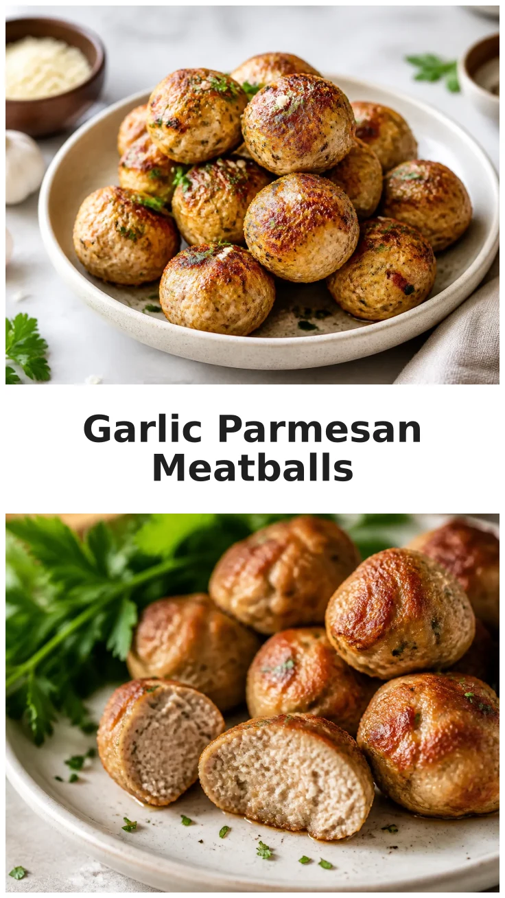 Golden Garlic Parmesan Air Fryer Turkey Meatballs Recipe Golden Garlic Parmesan Air Fryer Turkey Meatballs Recipe