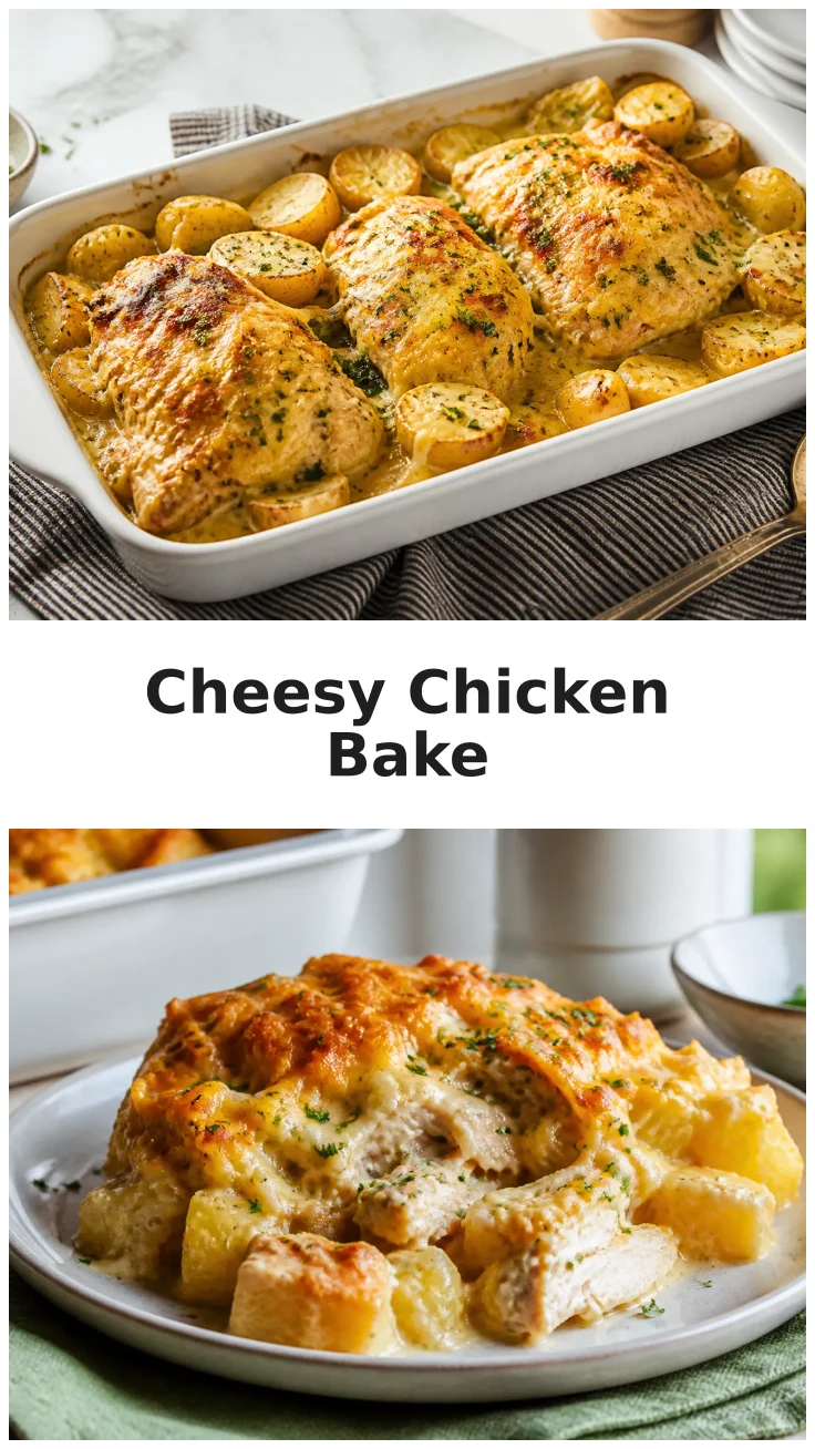Golden Cheesy Ranch Chicken Bake for Family Dinner