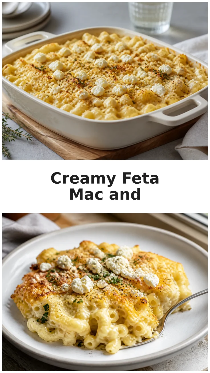 Golden Creamy Feta Mac and Cheese Recipe for Comfort Food Lovers Golden Creamy Feta Mac and Cheese Recipe for Comfort Food Lovers