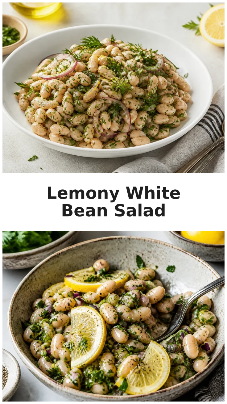 Fresh Lemony White Bean Herb Salad Recipe for Summer Gatherings Fresh Lemony White Bean Herb Salad Recipe for Summer Gatherings
