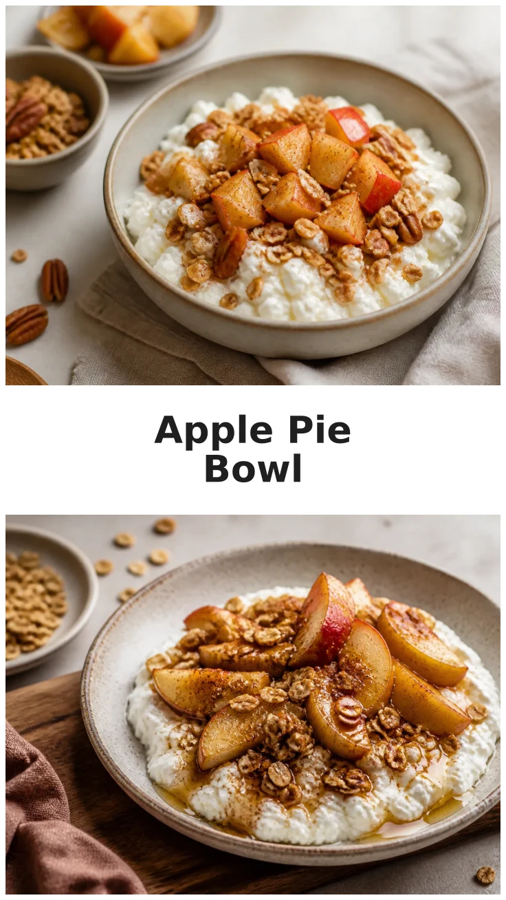 Delicious Apple Pie Cottage Cheese Bowl Recipe for Breakfast Delicious Apple Pie Cottage Cheese Bowl Recipe for Breakfast