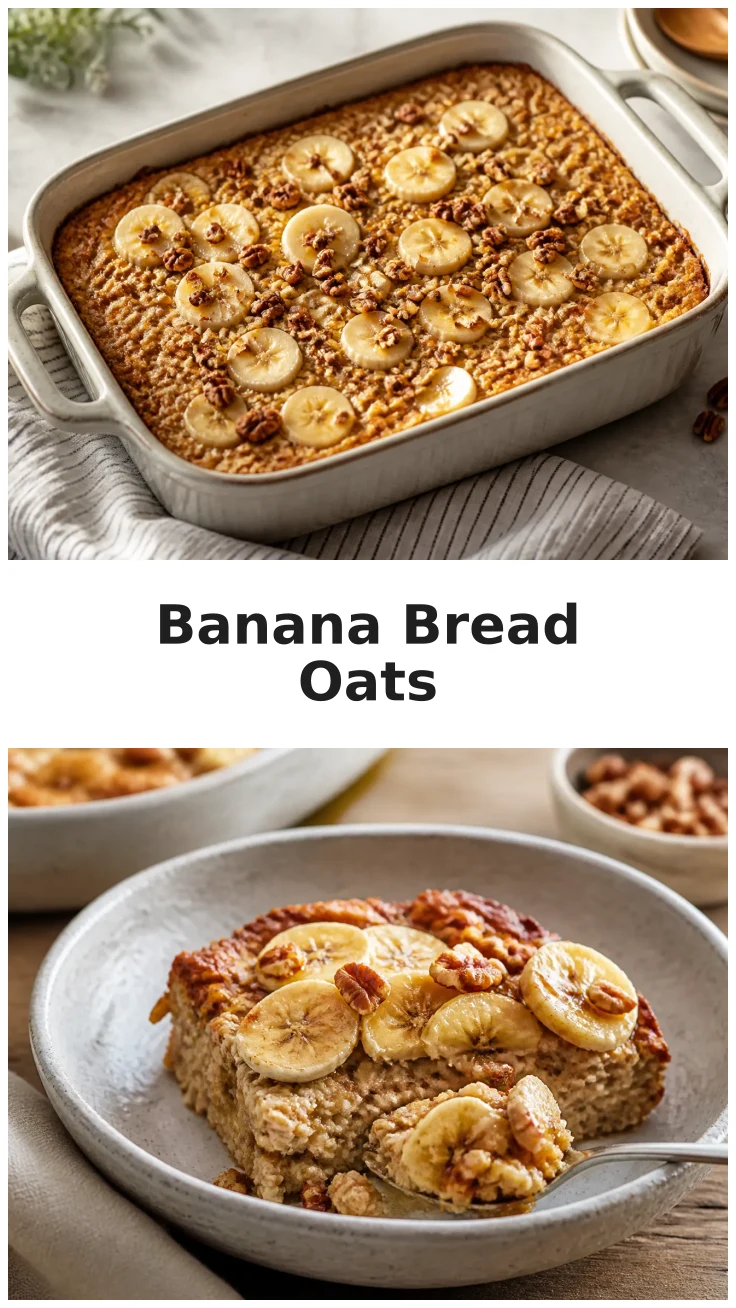 Banana Bread Protein Baked Oats Recipe for a Healthy Breakfast Banana Bread Protein Baked Oats Recipe for a Healthy Breakfast