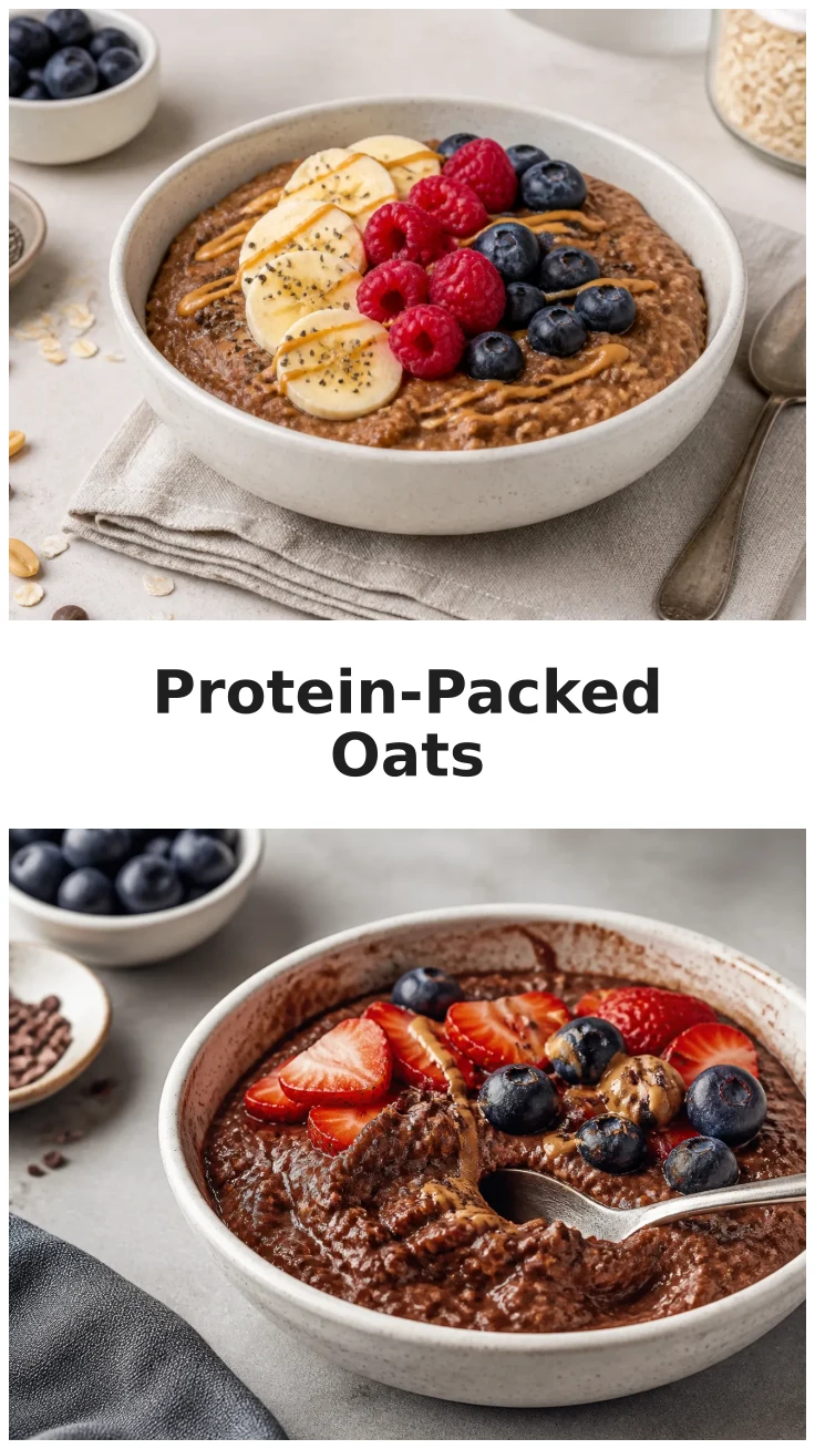 Chocolate Peanut Butter Protein Oats for a Nutritious Breakfast Chocolate Peanut Butter Protein Oats for a Nutritious Breakfast