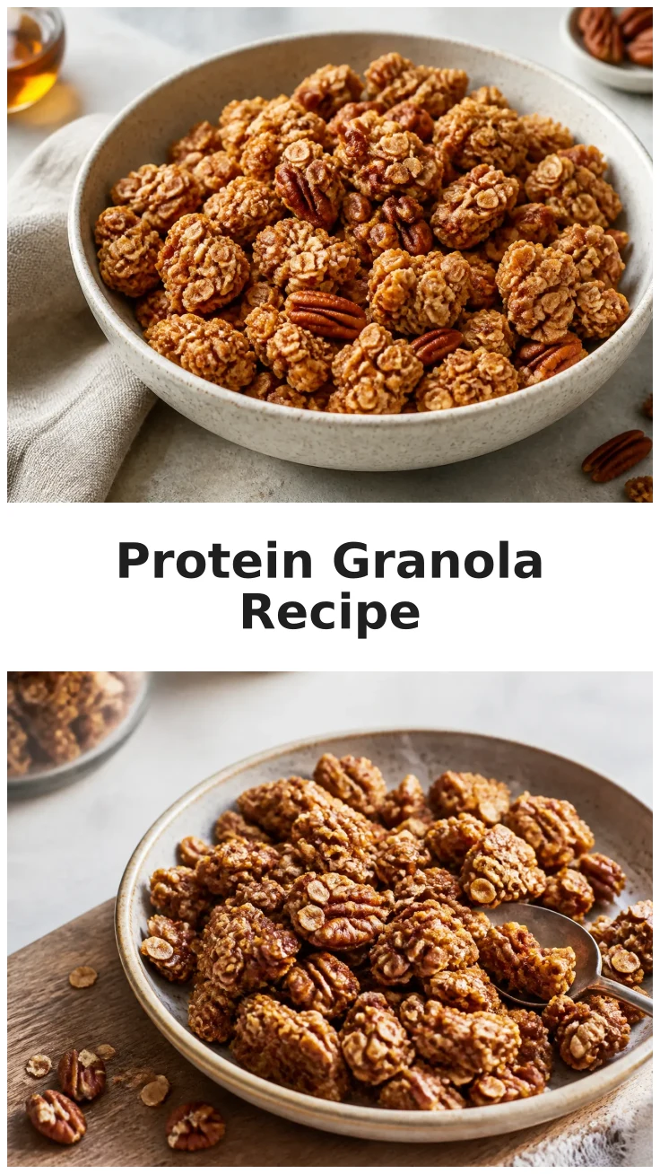 Maple Pecan Protein Granola Recipe for a Healthy Breakfast Maple Pecan Protein Granola Recipe for a Healthy Breakfast