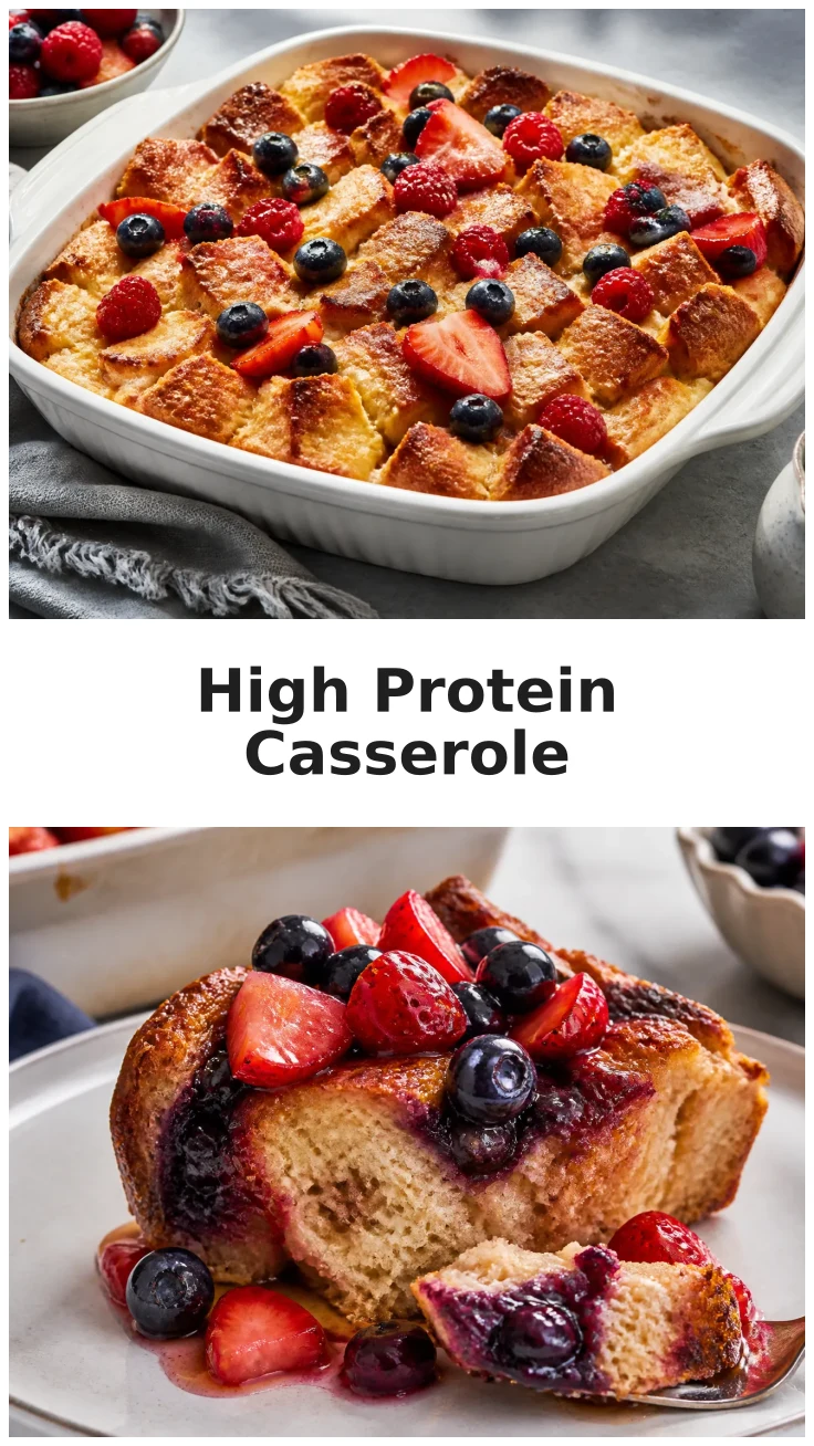 High Protein French Toast Casserole for a Wholesome Breakfast
