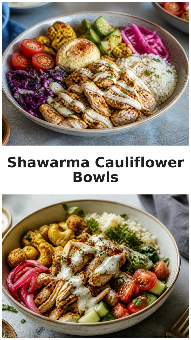 Delicious Fresh Chicken Shawarma Cauliflower Bowls Recipe Delicious Fresh Chicken Shawarma Cauliflower Bowls Recipe