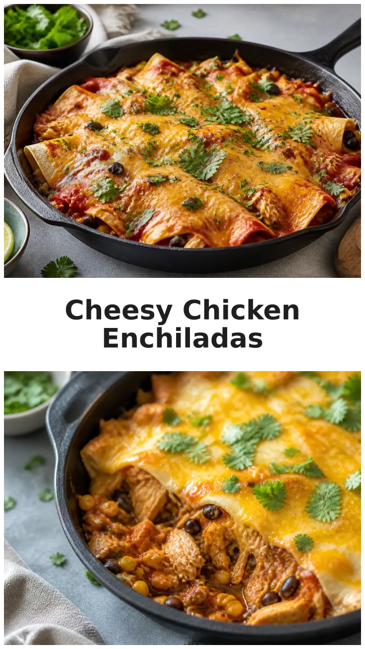 Cheesy Chicken Enchilada Skillet for Easy Dinners Cheesy Chicken Enchilada Skillet for Easy Dinners